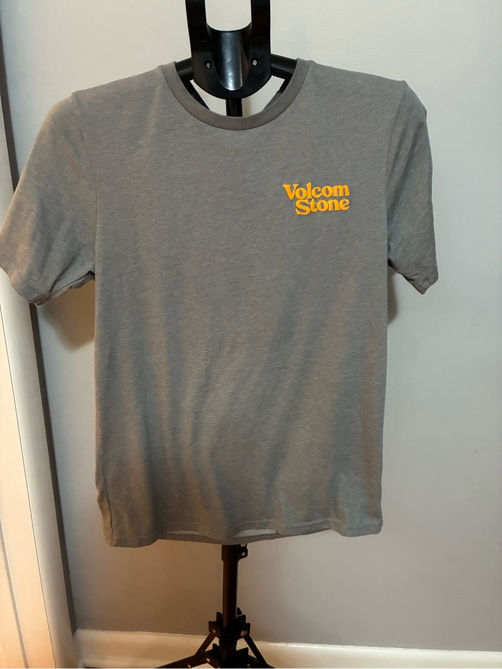 Volcom Gray Short Sleeve Tee with Yellow Logo 2 for $20